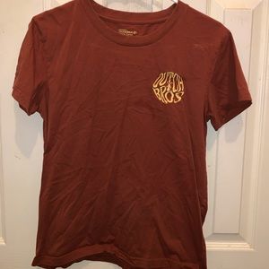 Dutch Bros light brown Short Sleeved T-Shirt, 100% Cotton